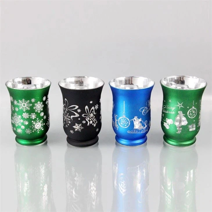 Christmas Glass Hurricane Candle Holder (8)