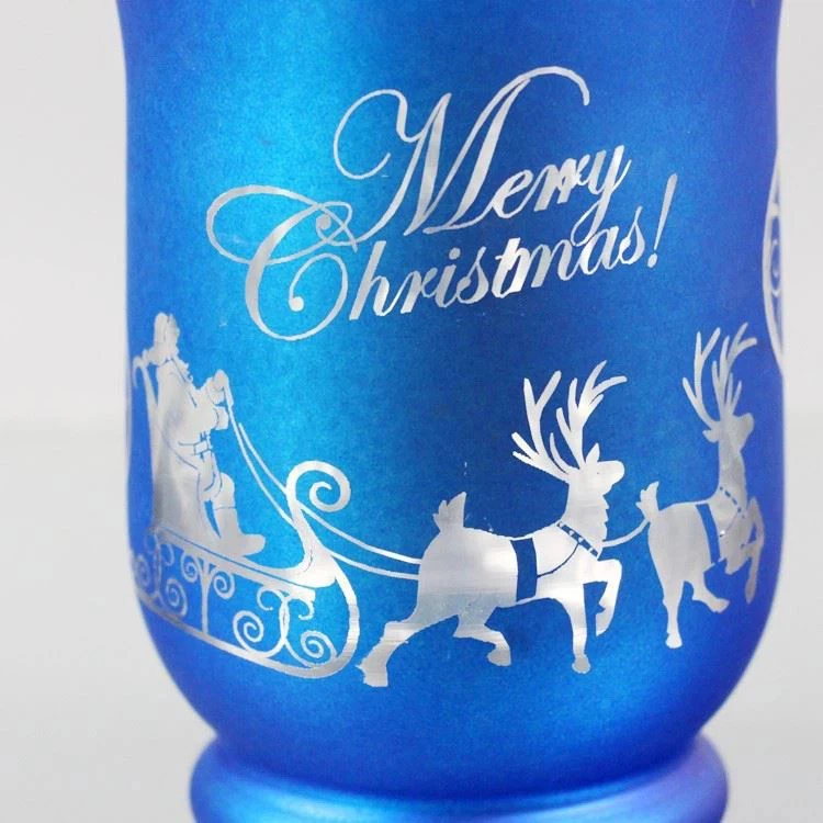 Christmas Glass Hurricane Candle Holder (6)