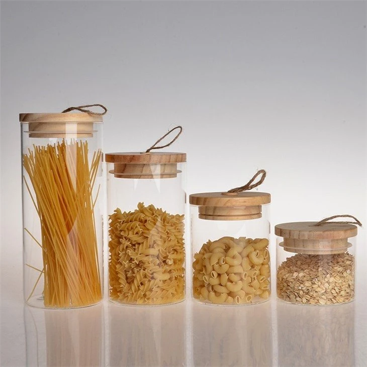 high borosilicate glass jar with lid 2