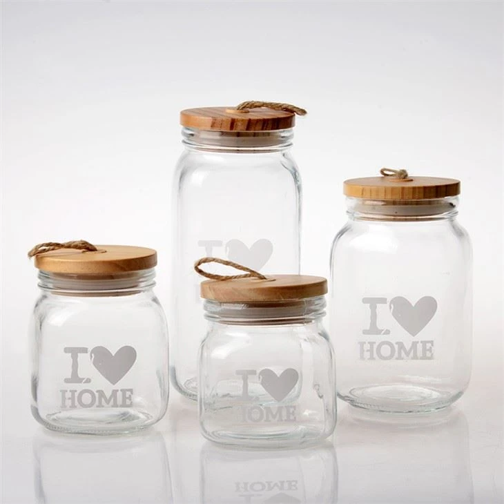 4 Pack Glass Food Storage Jars Containers With Lids