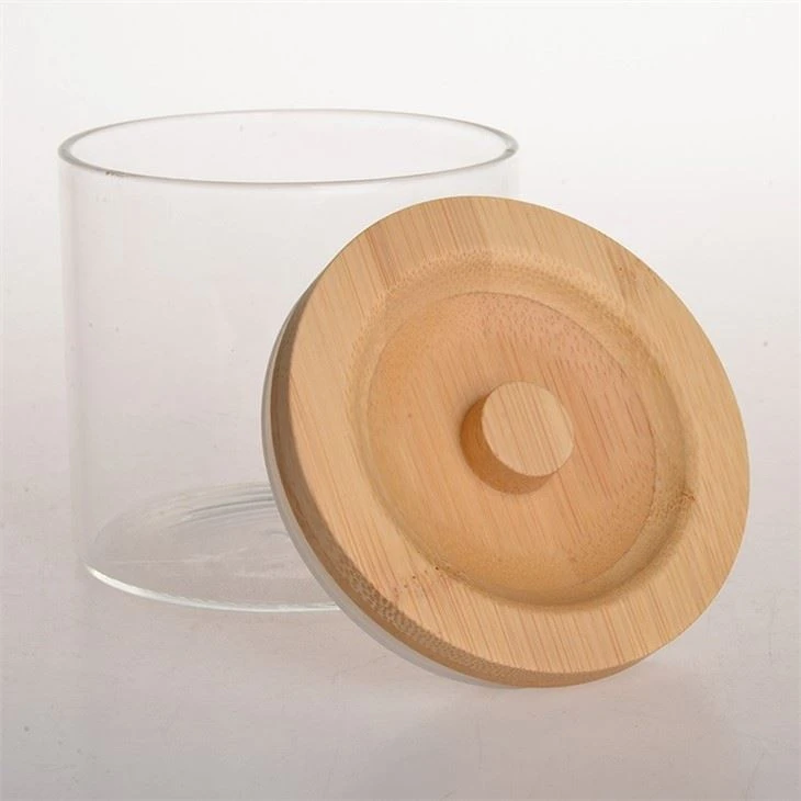 Glass Storage Container Bamboo Lids