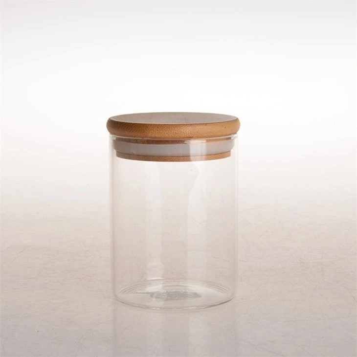 Glass Storage Jars With Airtight Bamboo Lid