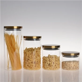 Set di contenitori per alimenti in vetro