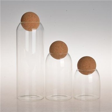 Barattolo di vetro con tappo a sfera