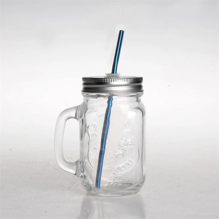 Transparent Glass Mason Jar With Lid