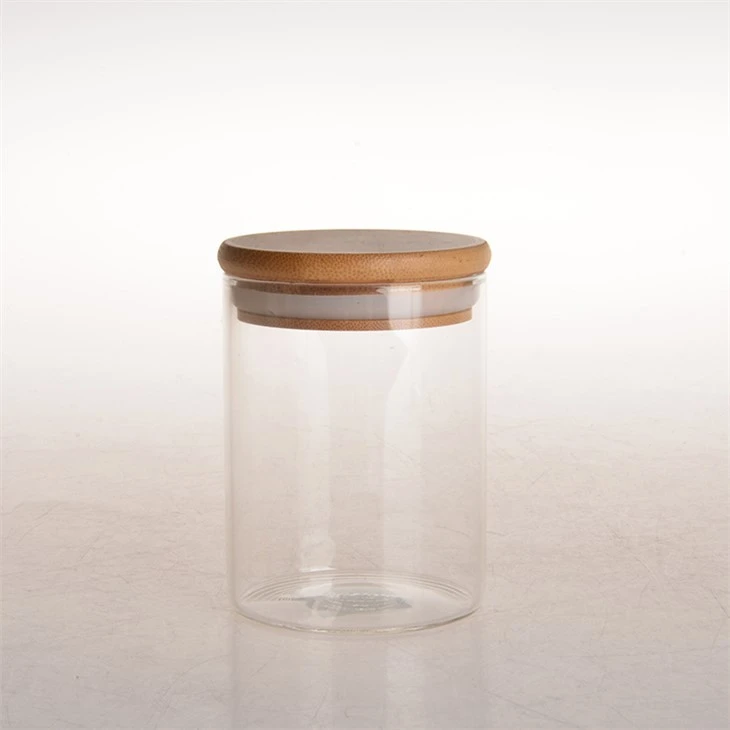 Glass Storage Jars With Airtight Bamboo Lid