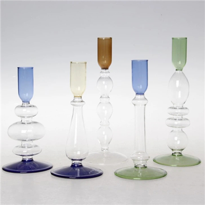 Candelieri in vetro cristallo